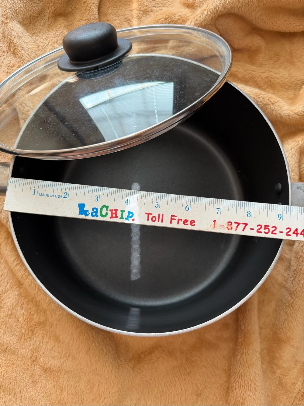 Blue Nonstick Saucepan with Glass Lid - Home Kitchen